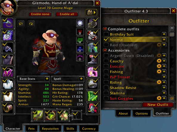 Outfitter screenshot